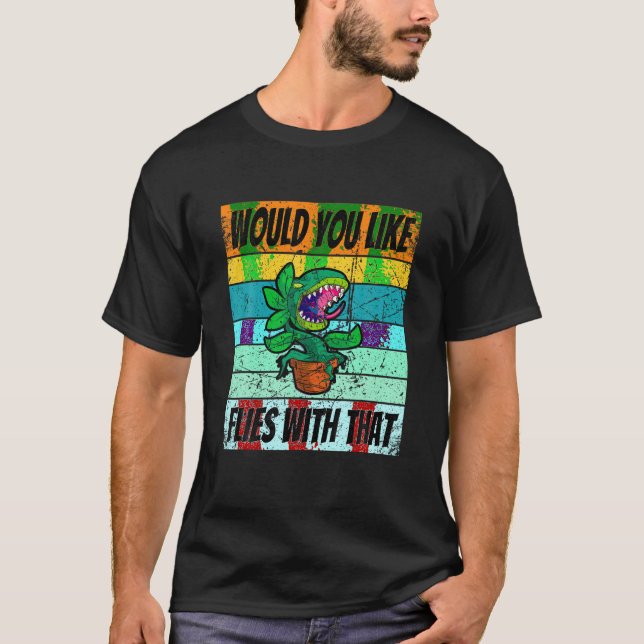 Camiseta Retro Venus Fly Trap Shirt Carnivorous Plant Shirt (Anverso)