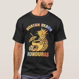 Camiseta Retro veraniego Retro Sunset Honduras Playa Roatan
