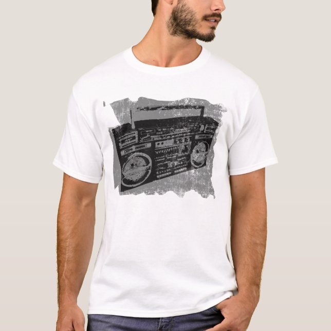 CAMISETA RETRO VIBE 80'S 90'S BOOM BOX (Anverso)