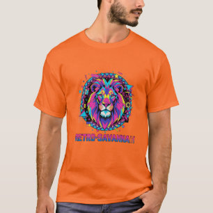 Camiseta Retro Vibe Lion**