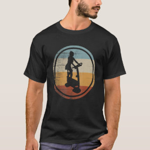Camiseta Retro Viejo Gimnasio Ejercicio Bicicleta Formación