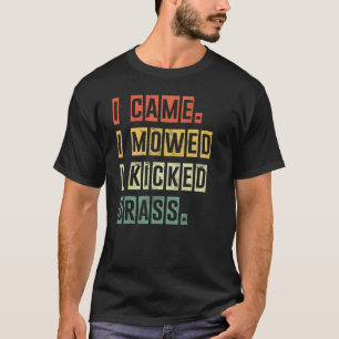 Camiseta Retro Vine Llegué Segué Pateé Césped Retro Vintage