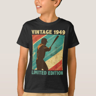 Camiseta Retro Vintage 1949 Baseball Lover Limited Edition