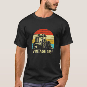 Camiseta Retro Vintage 1961 Familia Tractor de Vida Agrícol
