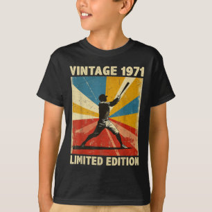 Camiseta Retro Vintage 1971 Baseball Lover Limited Edition