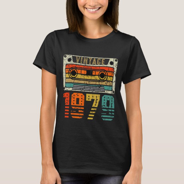 Camiseta Retro Vintage 1979 43er cumpleaños (Anverso)