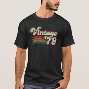 Camiseta Retro Vintage 1979 Cumpleaños