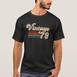 Camiseta Retro Vintage 1979 Cumpleaños
