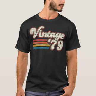 Camiseta Retro Vintage 1979 Cumpleaños