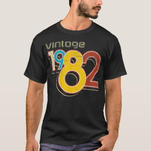 Camiseta Retro Vintage 1982 40º aniversario de cumpleaños 4