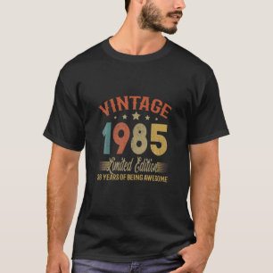 Camiseta Retro Vintage 1985 Edición Limitada 36º Cumpleaños