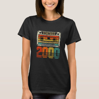 Camiseta Retro Vintage 2000 Cumpleaños 22  