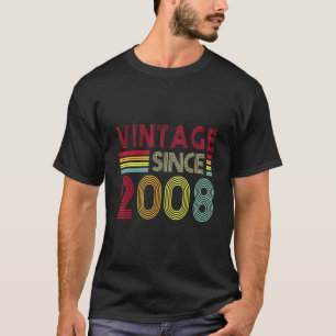 Camiseta Retro Vintage 2008 Editon 14th Birth