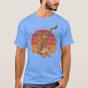 Camiseta Retro Vintage 2022 Año Del Tigre Nuevo Y Chino