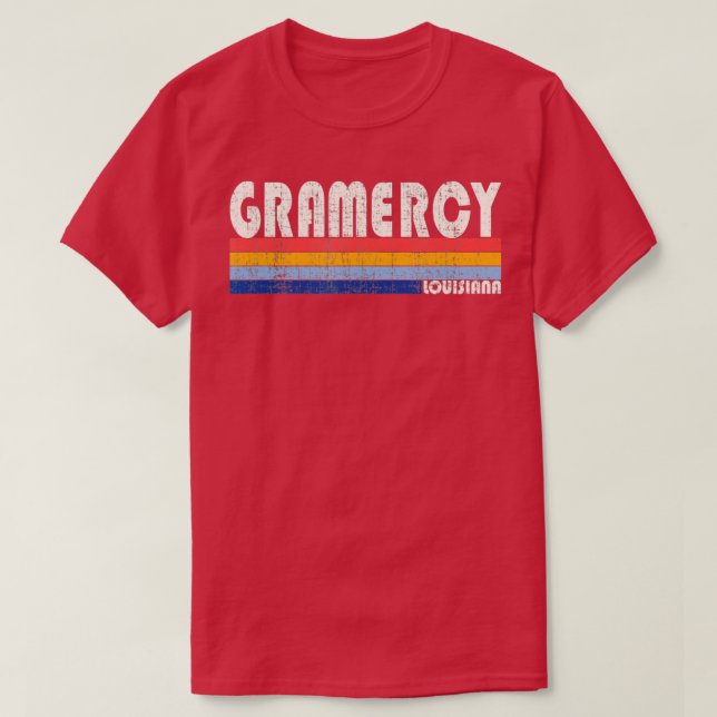 Camiseta Retro Vintage 70s 80s Style Gramercy Louisiana  (Diseño del anverso)
