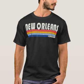 Camiseta Retro Vintage 70s 80s Style New Orleans Louisiana 