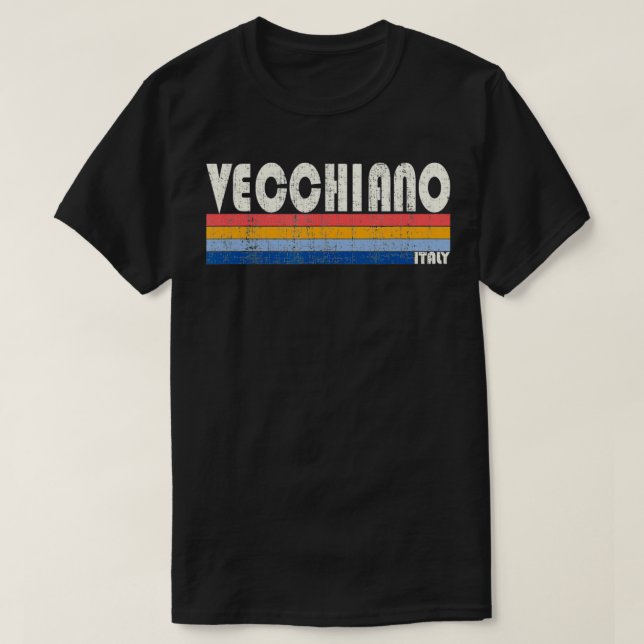 Camiseta Retro Vintage 70s 80s Style Vecchiano, Italy  (Diseño del anverso)
