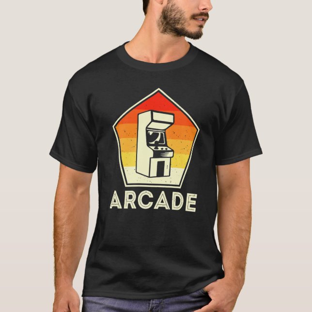 Camiseta Retro Vintage 80 Arcade Video Game Gamer (Anverso)