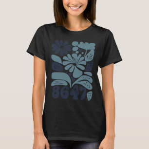 Camiseta Retro Vintage 8647 Sutil Anti Trump 86 47 Floral