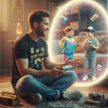 retro Vintage 90 Nostalgia infantil gráfico