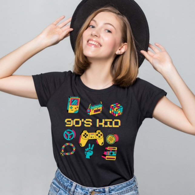 Camiseta retro Vintage 90 Nostalgia infantil gráfico (Subido por el creador)