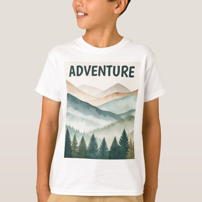 Camiseta Retro Vintage al Aire Libre (Anverso)