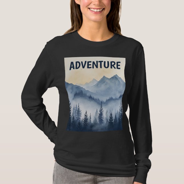 Camiseta Retro Vintage al Aire Libre (Anverso)