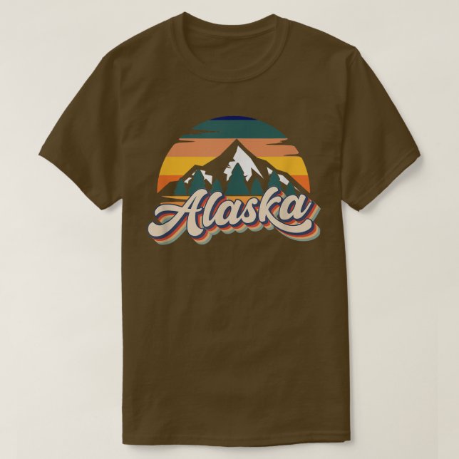 Camiseta Retro Vintage Alaska  (Diseño del anverso)