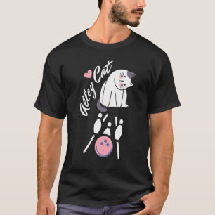 CAMISETA RETRO VINTAGE ALLEY CAT BOWLING TEAM HUMOR BOWLER