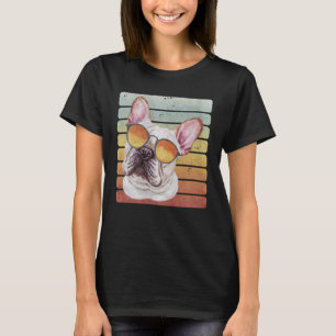 Camiseta Retro Vintage Atardecer Mamá Papá Bulldog Francés