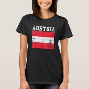 Camiseta Retro Vintage Austria Bandera de Austria Raíces au