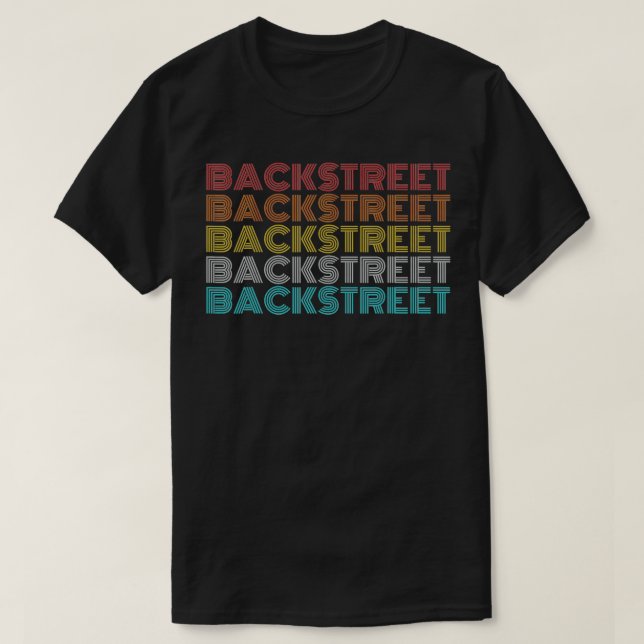 Camiseta Retro Vintage Backstreet  (Diseño del anverso)