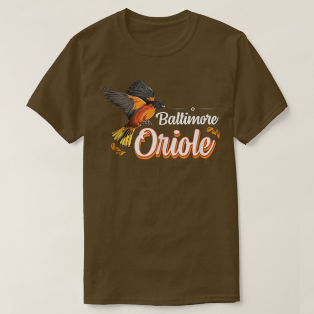 Camiseta Retro Vintage Baltimore Oriole (Diseño del anverso)