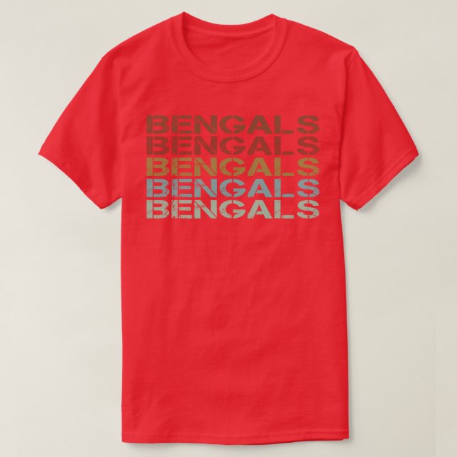 Camiseta Retro Vintage Bengals Joe Burrow Bengals (Diseño del anverso)