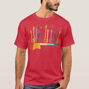 Camiseta Retro Vintage Best Gigi Ever Guitar Lover Guitaris