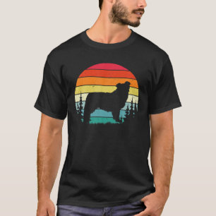 Camiseta Retro Vintage Border Collie Dog Lover Gift Hombres