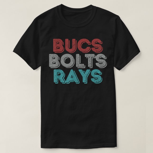 Camiseta Retro Vintage Bucs Bols Rays (Diseño del anverso)