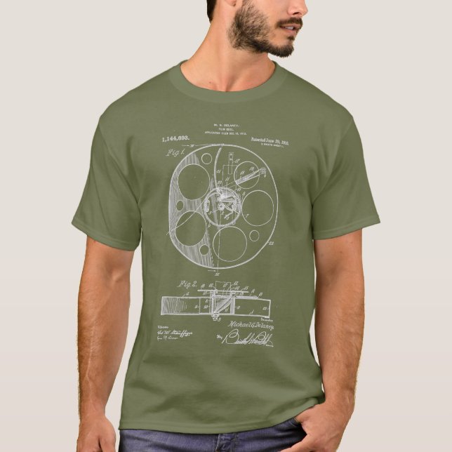 Camiseta Retro Vintage Camera Filmmaker Film Reel (Anverso)