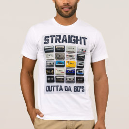 Camiseta retro, vintage, cassette divertida