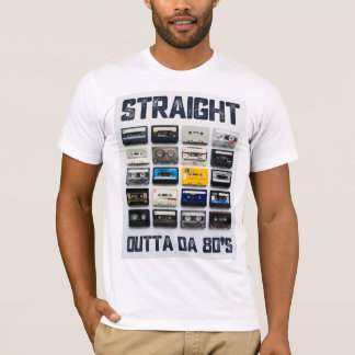Camiseta retro, vintage, cassette divertida