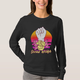 Camiseta Retro Vintage Cerrado Fist Social Worker Jus