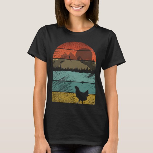 Camiseta Retro vintage Chicken  Animal  1 (Anverso)