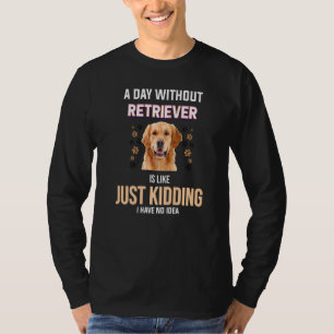 Camiseta Retro Vintage Cita de Perro Golden Retriever Fur B