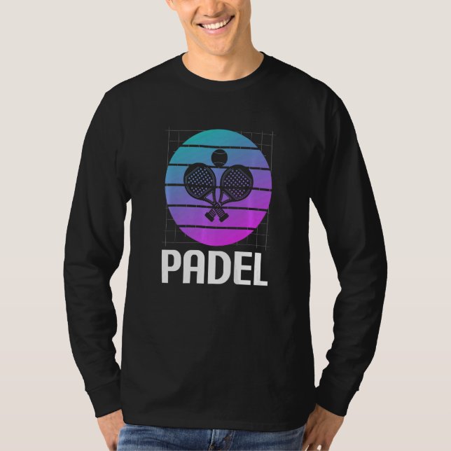 Camiseta Retro Vintage Classic Padel Player   (Anverso)