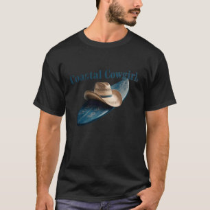 Camiseta Retro Vintage Costera Vaquera Tabla de Surf Playa