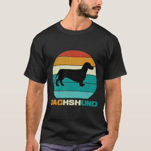 Camiseta Retro Vintage Dachshund Para Los Amantes De Dachsh