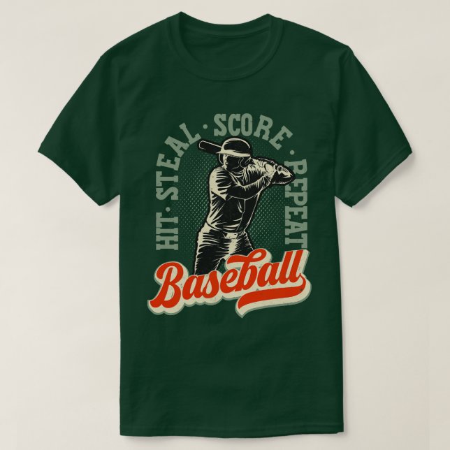 Camiseta Retro Vintage de Béisbol (Diseño del anverso)