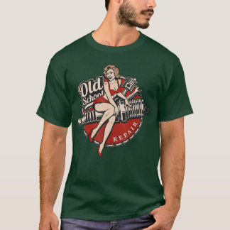 Camiseta Retro Vintage de Coche Antiguo Rockabilly