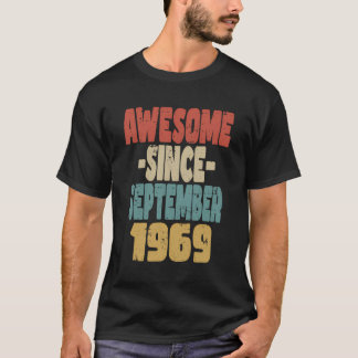 Camiseta Retro Vintage de cumpleaños 1969 asombroso desde s