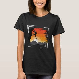 Camiseta Retro Vintage de Escalada en Roca para Ho